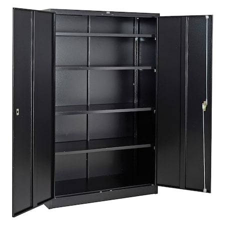 Global Industrial Industrial Storage Cabinet, 78 in H, 48 in W, Black 493311BK